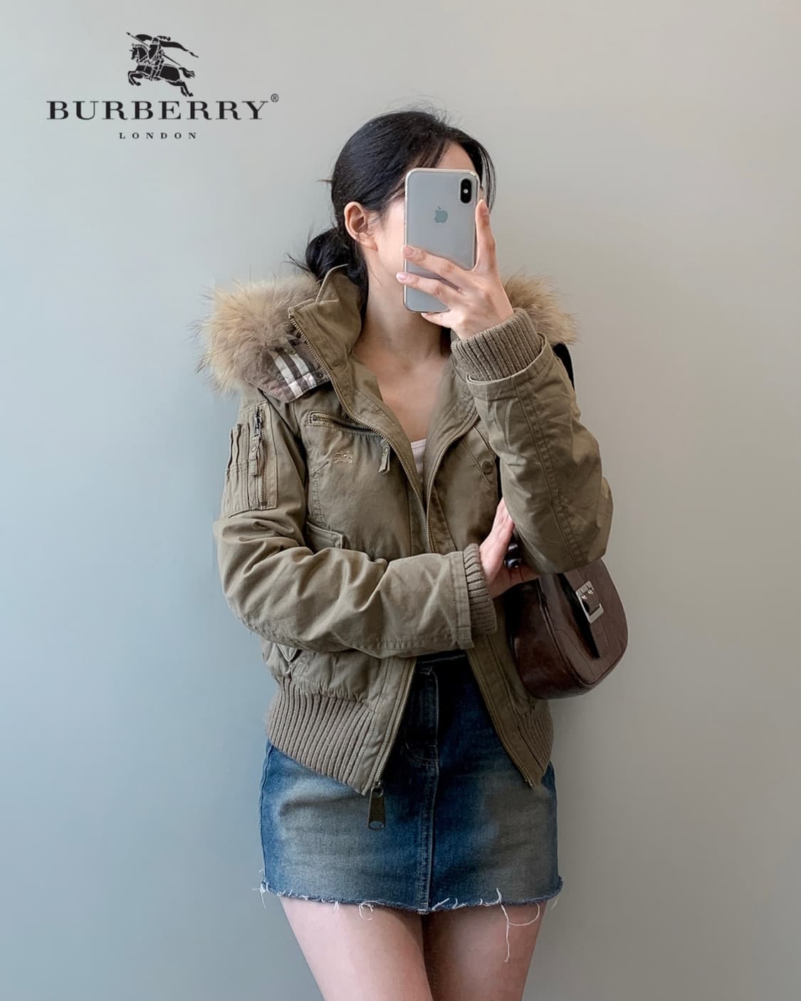 버버리 퍼 자켓 상품이미지2