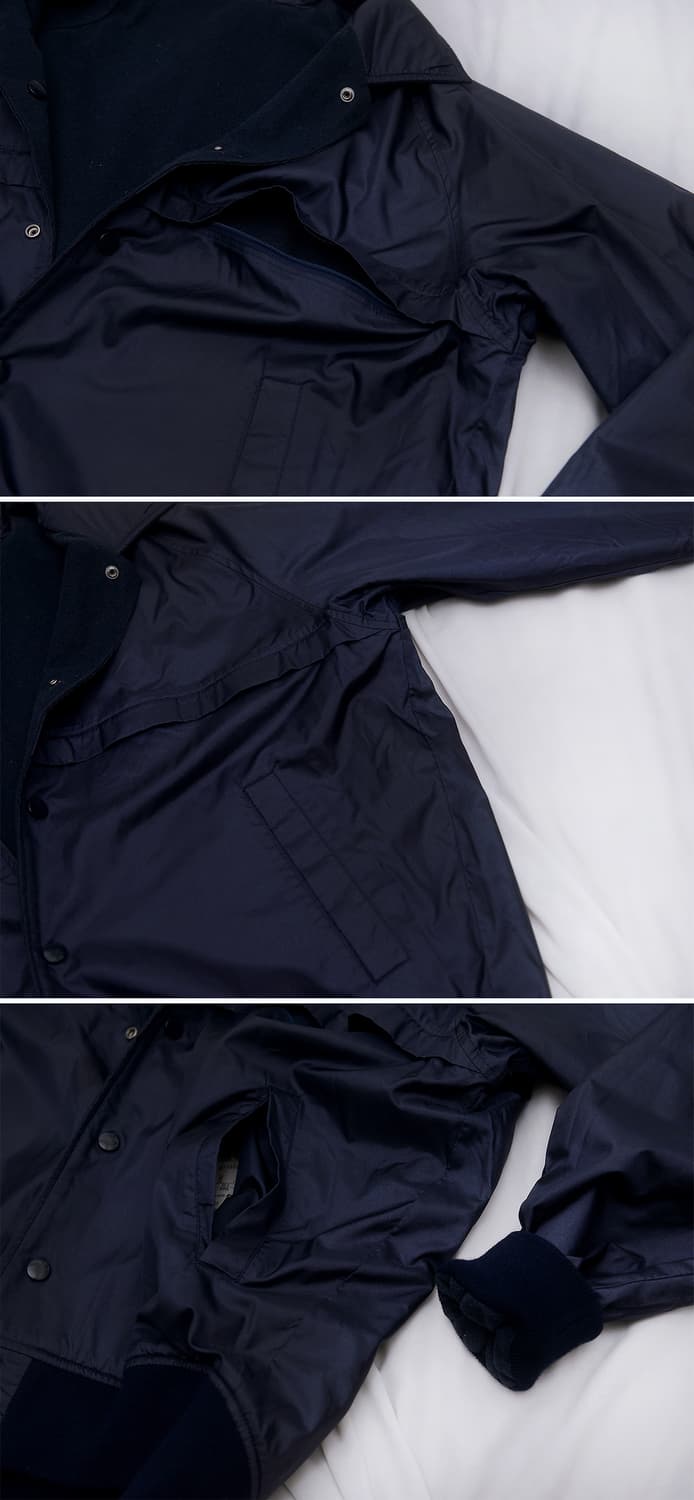 데상트 재팬 오리지널 양면 버튼 울자켓.우븐자켓 (100) 상품이미지7