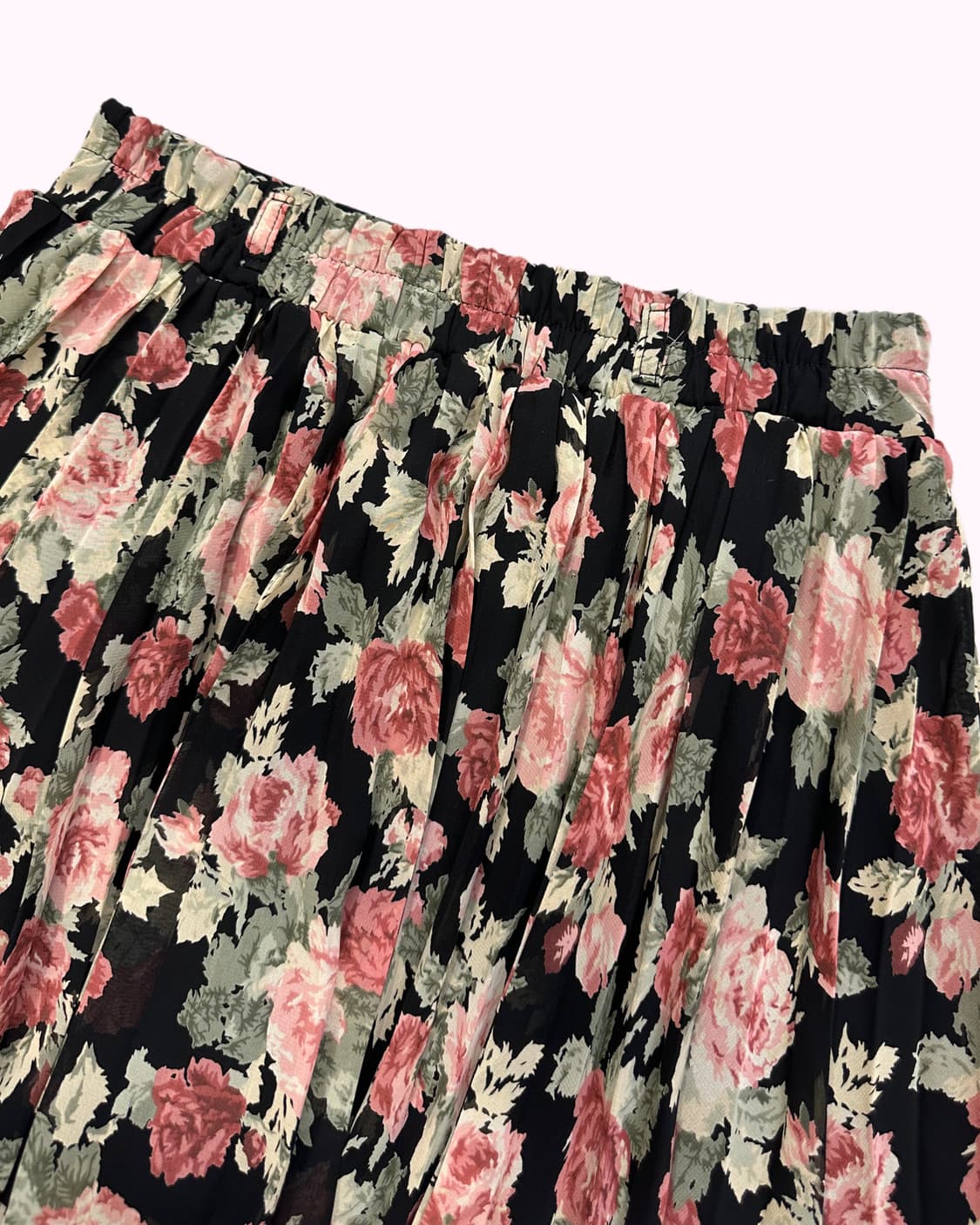 rose pattern pleats skirt 상품이미지3