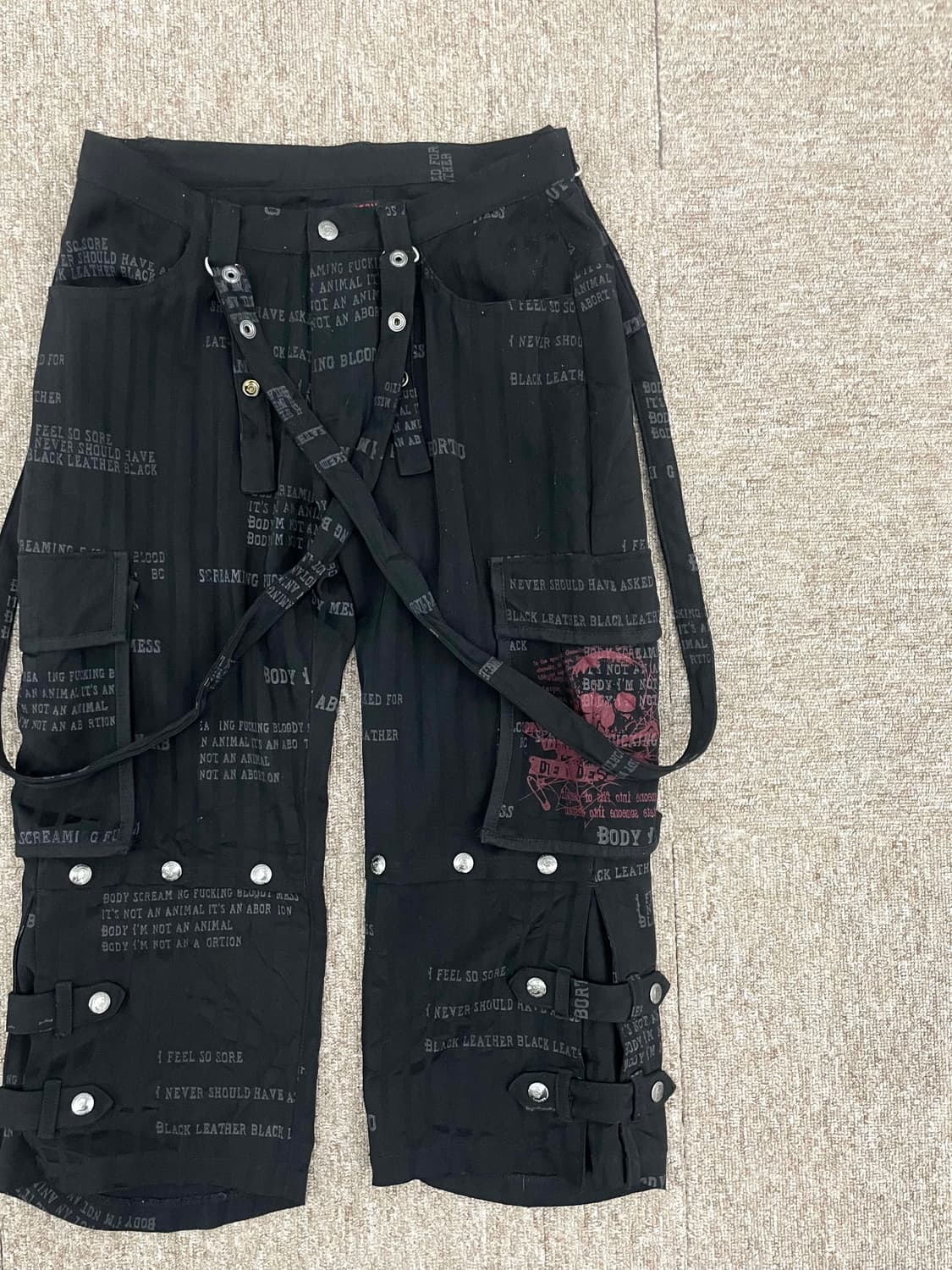 h.anarchyism for plus Suspenders Pant 상품이미지2