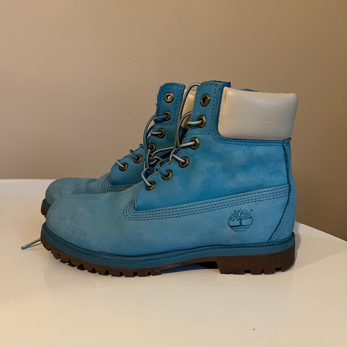 팀버랜드 6인치 프리미엄 워터프루프 라이트 블루 부츠 상품이미지2