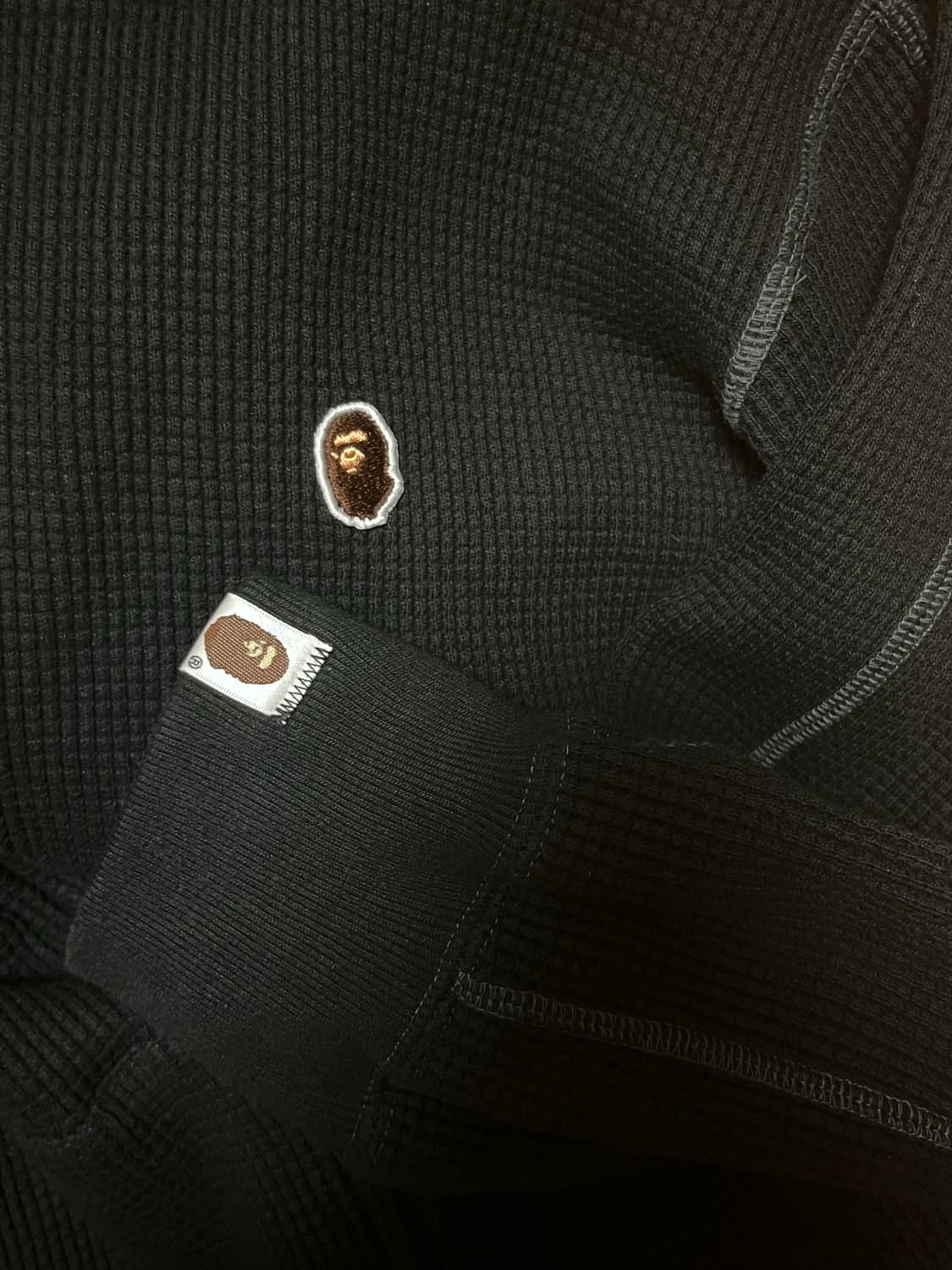 베이프 와플 후드집업 L 상품이미지2