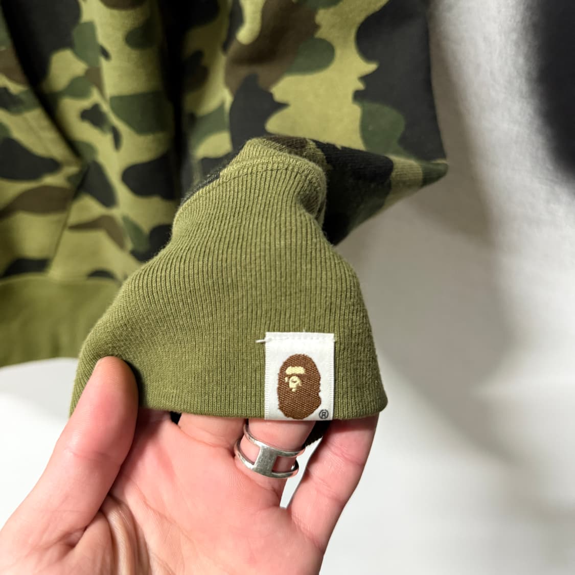 정품 베이프 에이프 헤드 아수라 1st 카모 풀 집업 후디 상품이미지4