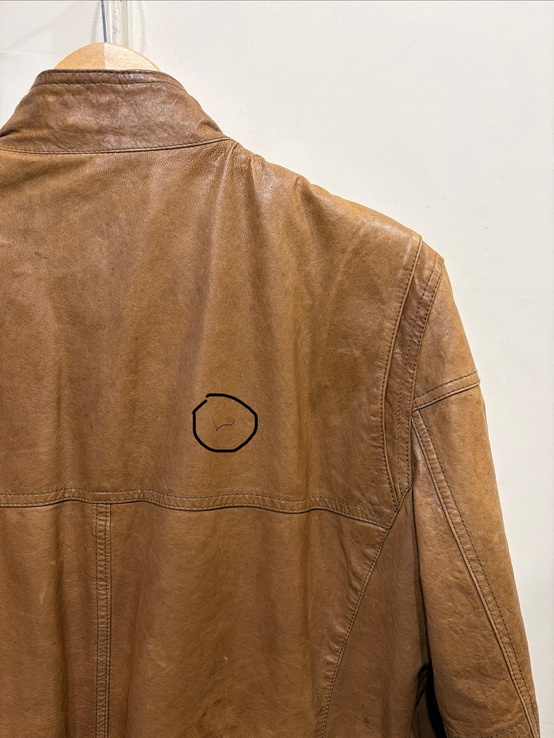 DKNY 웨스턴 램스킨 레더 자켓 상품이미지5