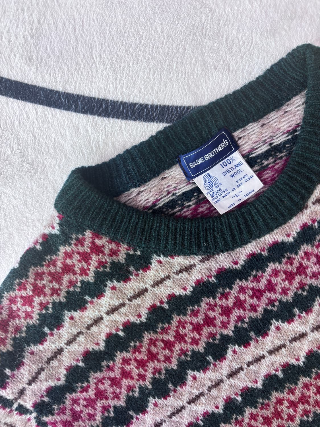 빈티지니트_페어아일 패턴니트 (울100) 상품이미지4