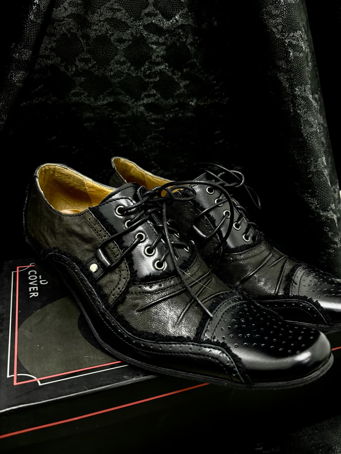 “Red Cover” 00’s V-Kei Mood Black Shoe 상품이미지8