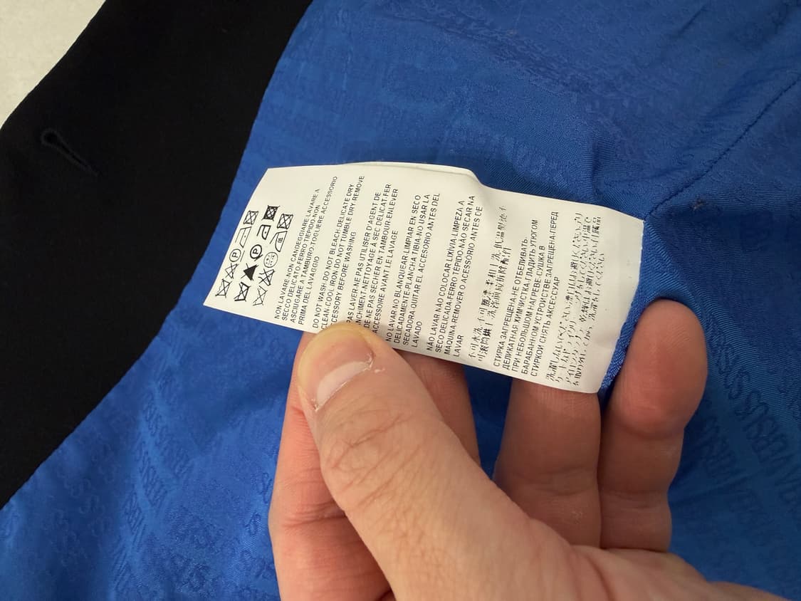 베르사체 블랙 싱글 울 코트 48size 상품이미지6