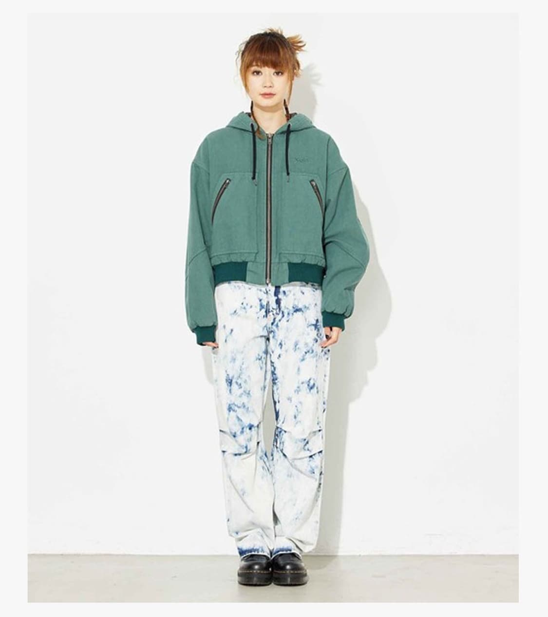 X-GIRL - DUCK HOOD ZIP UP 상품이미지3