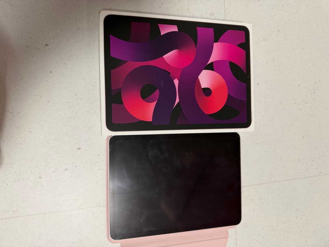 아이패드 에어 5 핑크 배터리 96 풀박스 상품이미지3