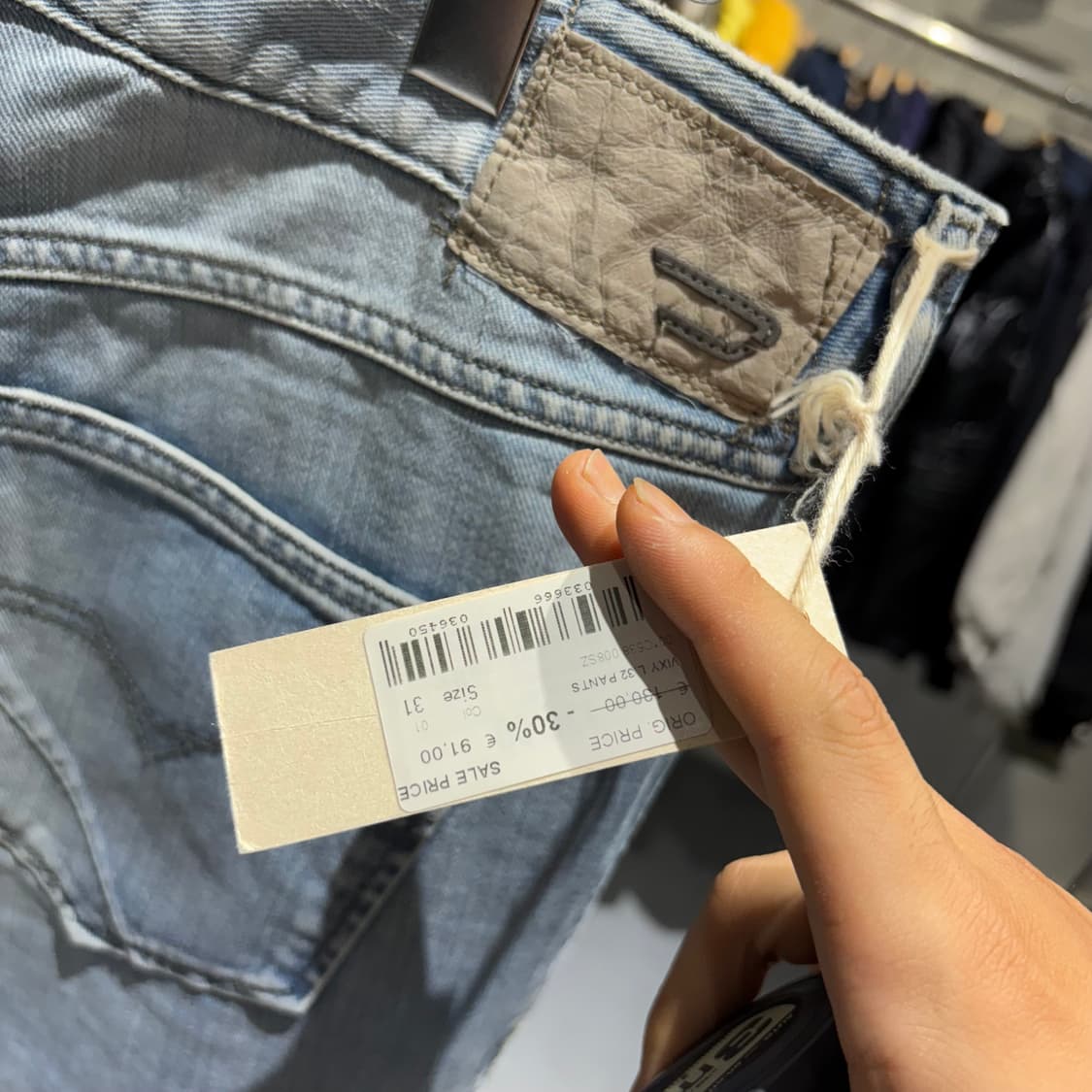 디젤 진 빅시 데님청팬츠 상품이미지4
