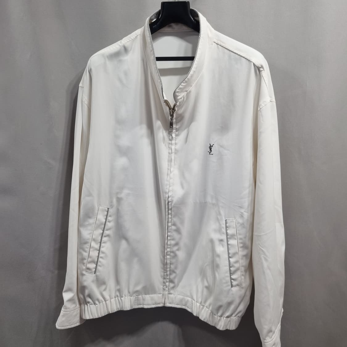 입생로랑 화이트 봄버 자켓 상품이미지1