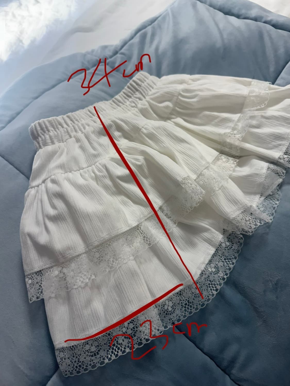 🎀귀염뽀짝여친재질st🎀 수플레 레이스 골덴 스웨이드 밴딩 캉캉 플레어 상품이미지7