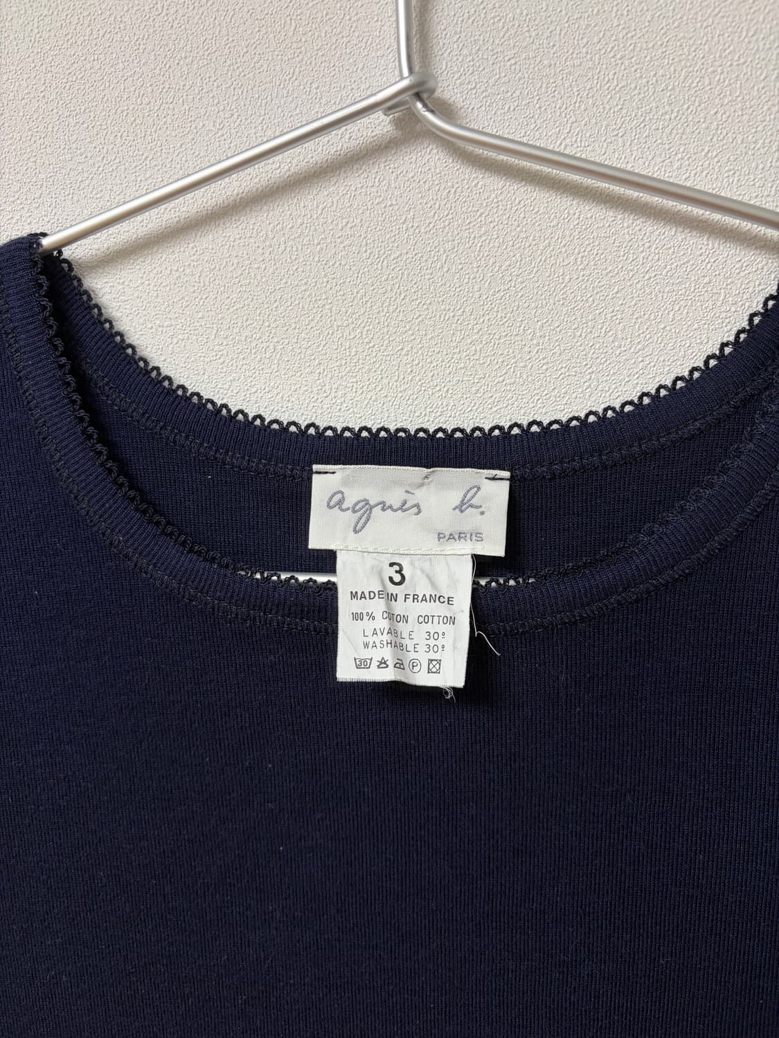 아네스베 레이스 반팔 면니트 made in france 상품이미지4