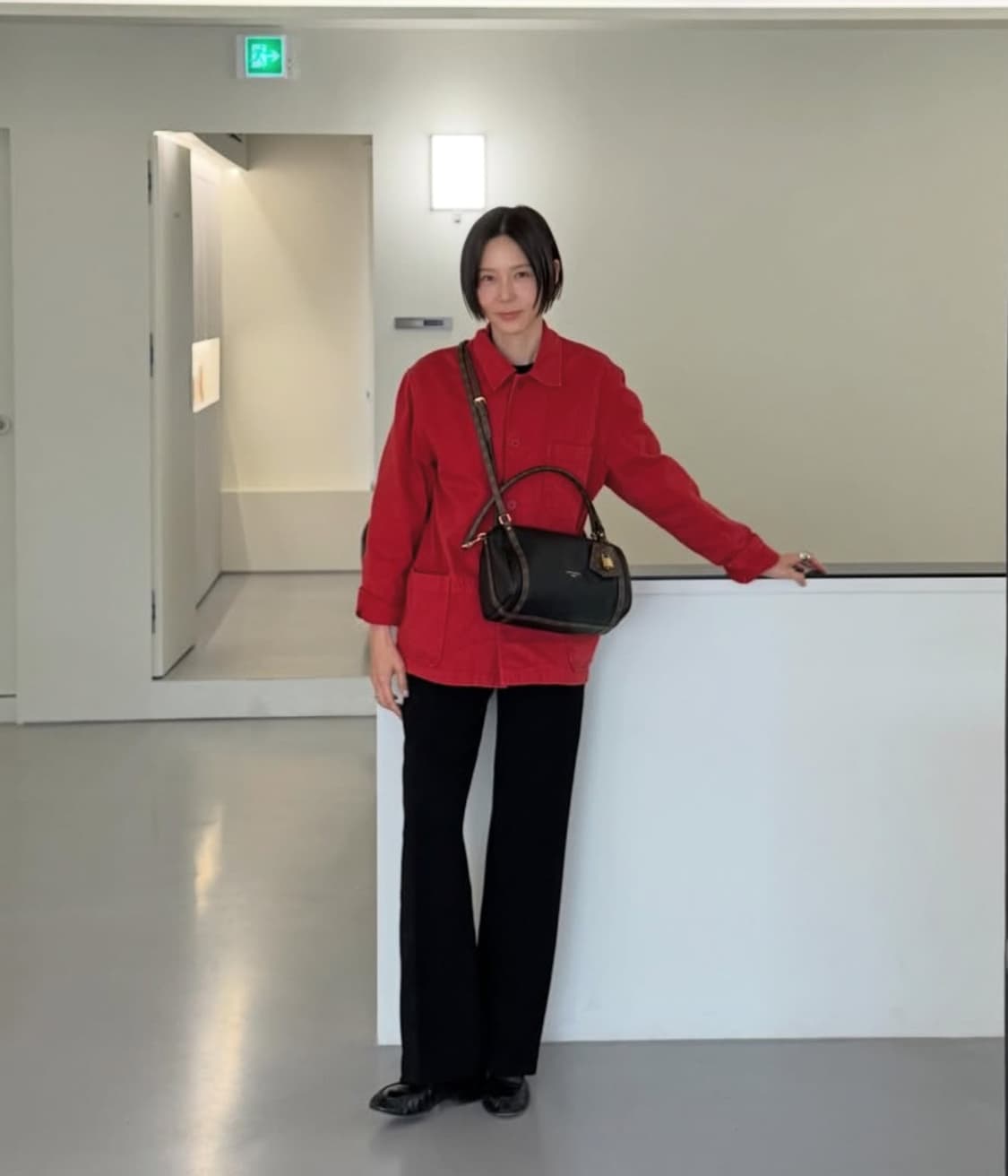 렉토 RECTO 가먼트 다이 워크 자켓 레드 상품이미지3