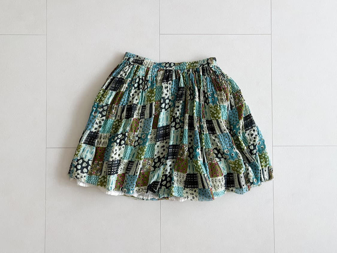 patchwork mini skirt 상품이미지1