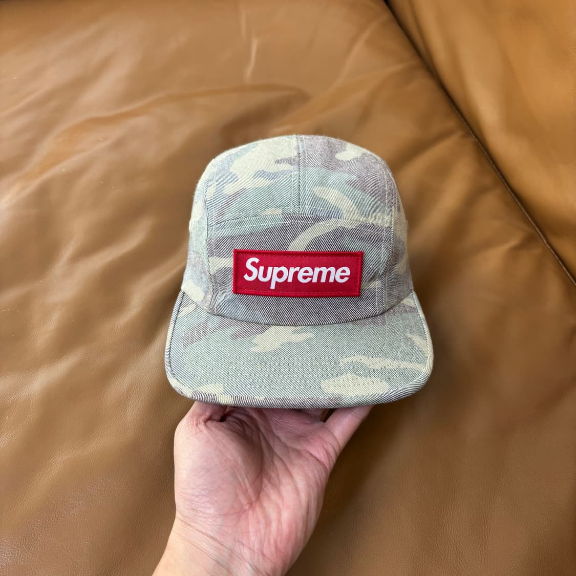 Supreme 슈프림 워시드 카모 캠프캡 모자 (Washed Camo) 상품이미지2