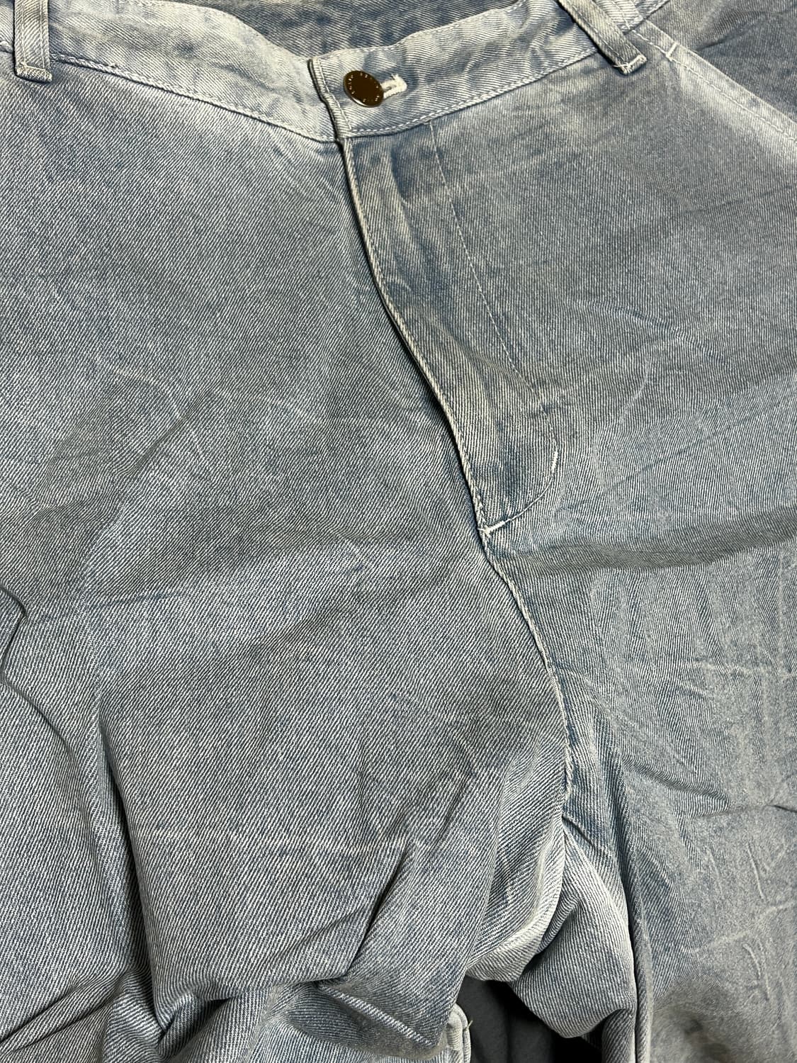 50 솔리드 옴므 와이드 데님팬츠 상품이미지2