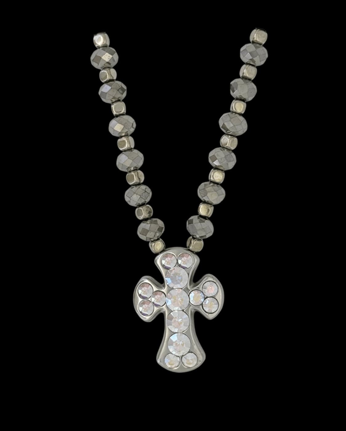 (20inch) b.b.simon 비비시몬 스와로브스키 목걸이 실버 상품이미지10