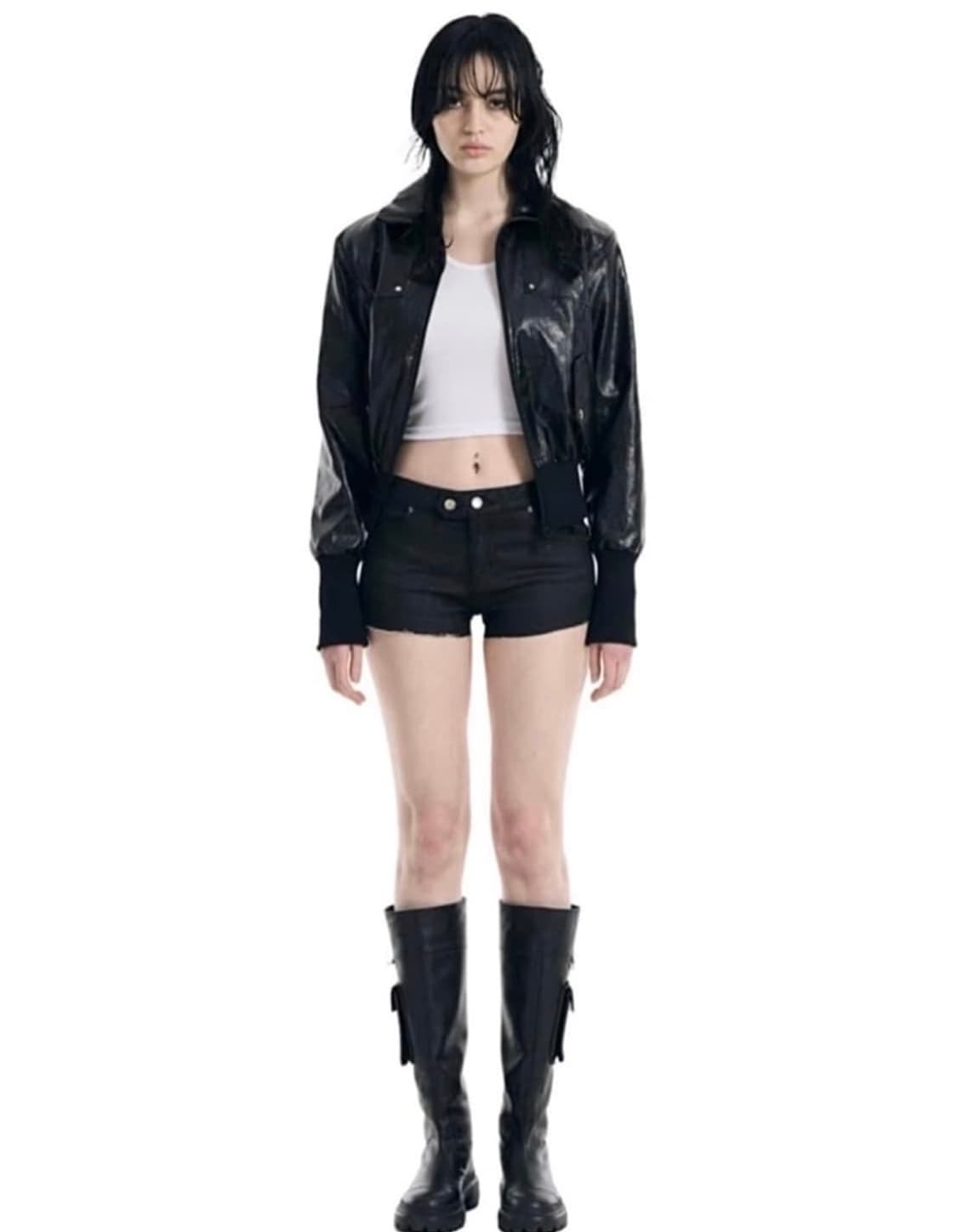 보헤미안서울 리벳 포인트 밴딩 점퍼 자켓 상품이미지2