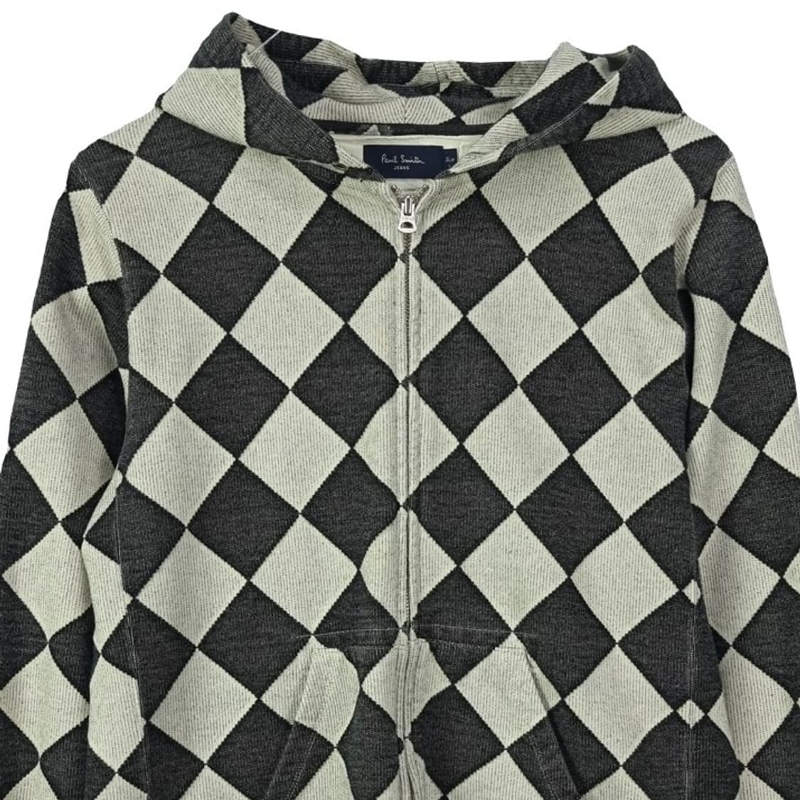[폴스미스 재팬] 다이아몬드 아가일 체크 슬림핏 후드 집업 P01455 상품이미지4