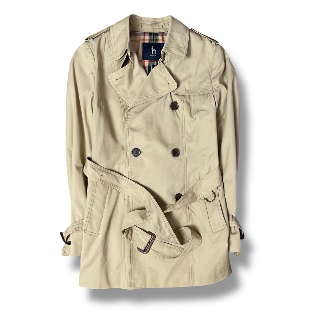 헤지스 베이지 숏 트렌치코트 90 상품이미지1