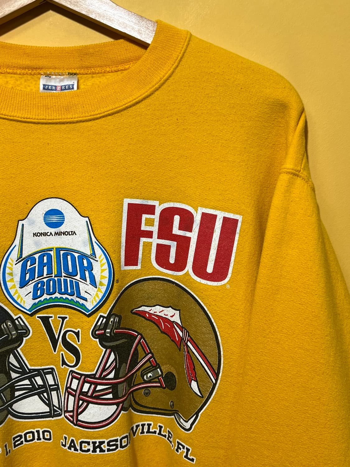 10s [S] 저지스 유니버시티 풋볼 옐로우 맨투맨 상품이미지2