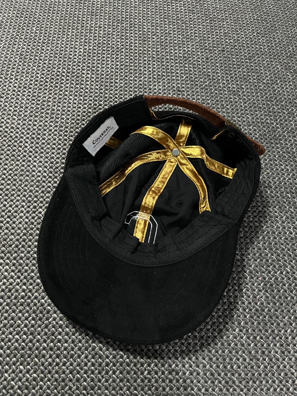 커버낫 볼캡 모자 벨루아 블랙 상품이미지2