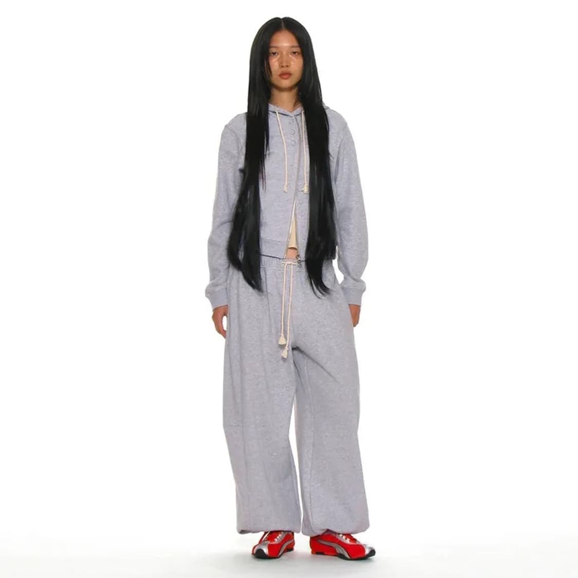 파르티멘토우먼 76 APPLIQUE ROUNDING SWEATPANTS 상품이미지1