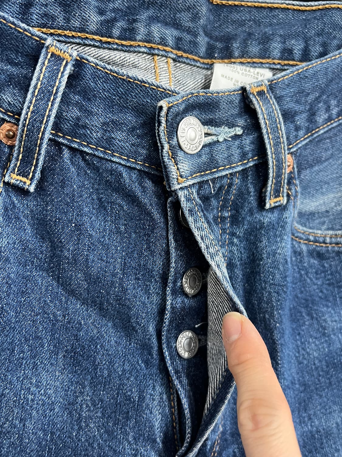 00s Levis 리바이스 501 오리지널 스트레이트 데님 팬츠 상품이미지4