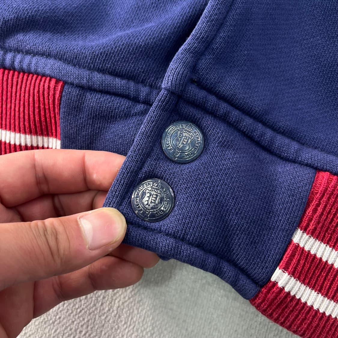 110 폴로랄프로렌 P로고 코튼 에이징 바시티 자켓 상품이미지6