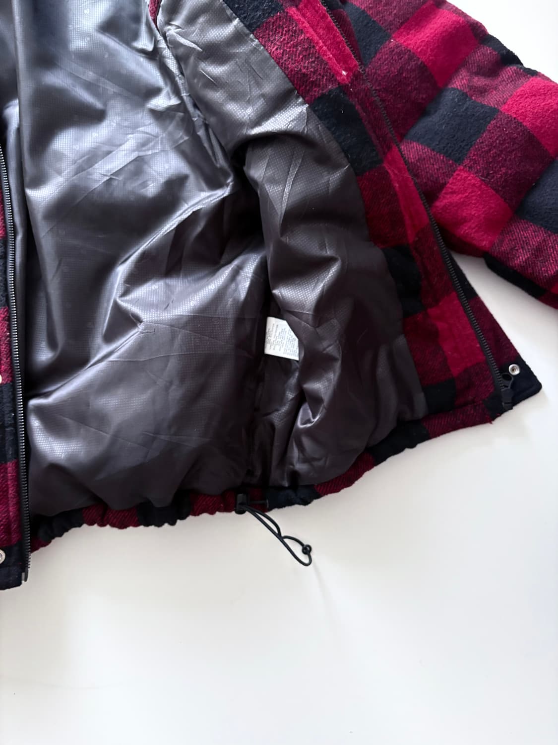 스투시 00s 체크 다운 자켓 상품이미지5