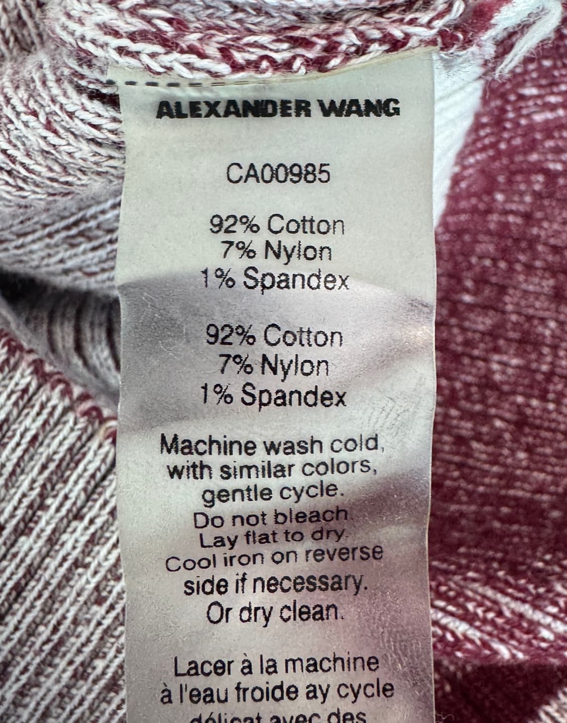 ALEXANDER WANG 알렉산더왕 버건디 립 니트 원피스 2 상품이미지8