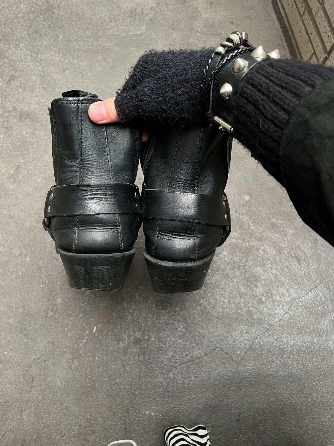 90s vintage harness chunky boots 상품이미지4