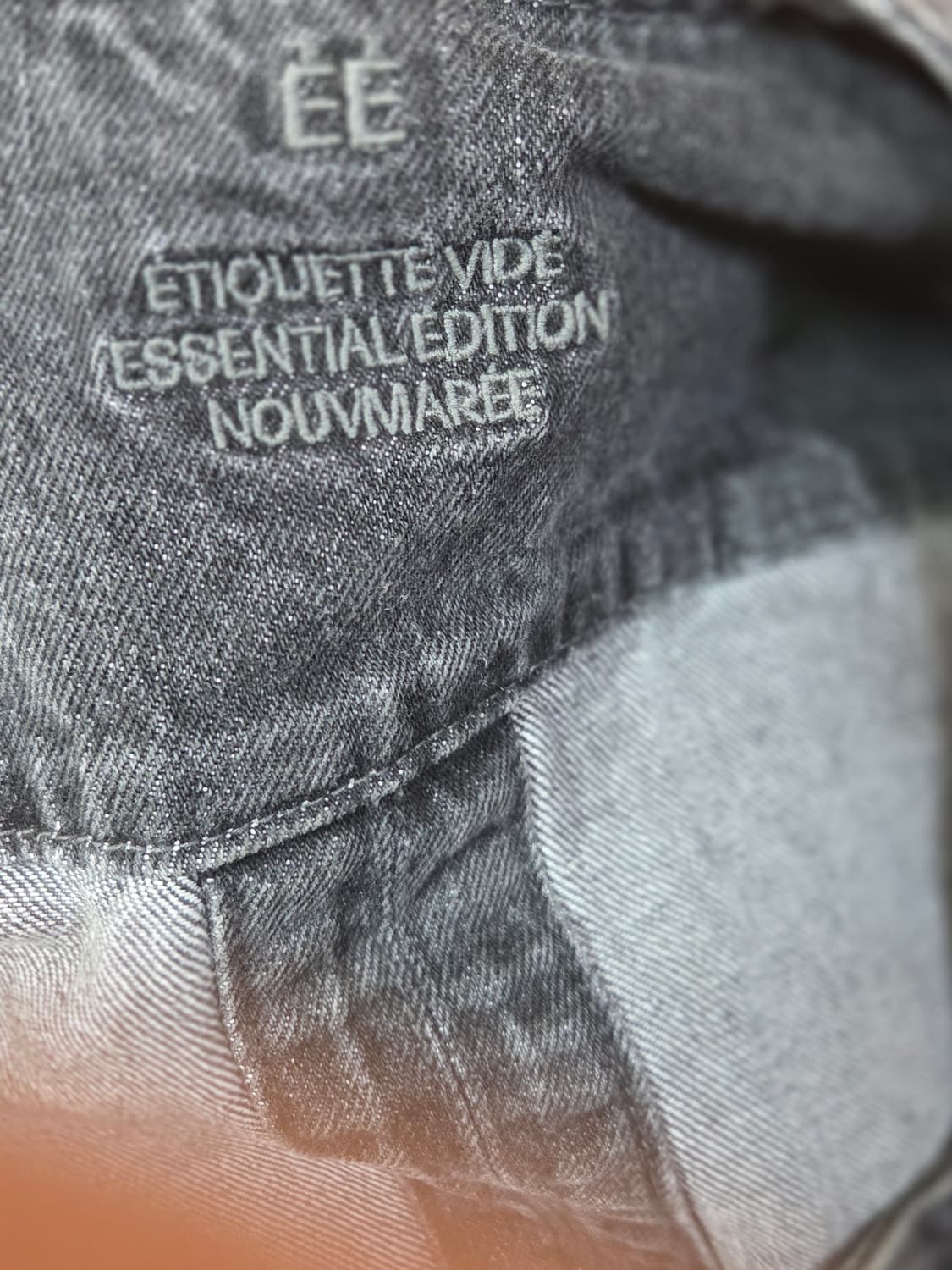 EE washed denim vest 상품이미지5