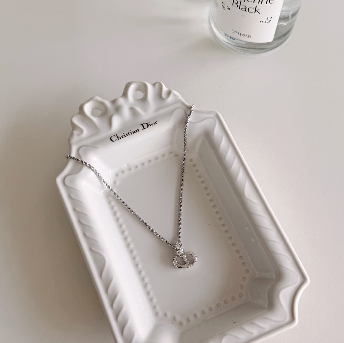 빈티지 디올 CD 큐빅 목걸이 상품이미지3
