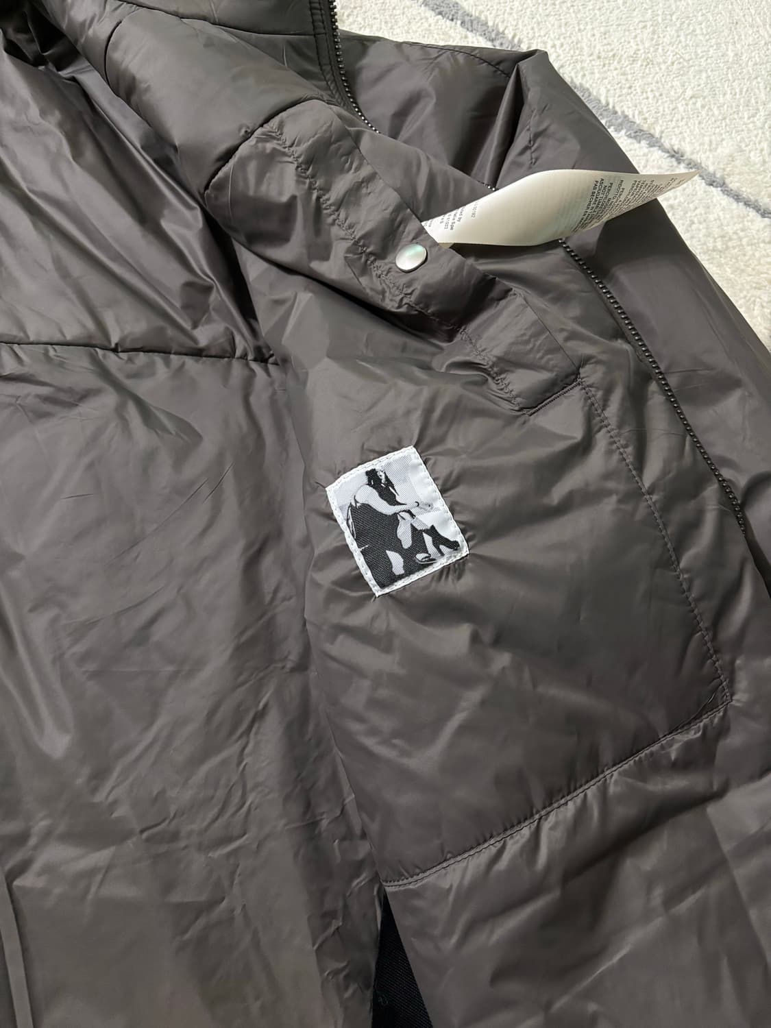 [M] 릭오웬스 25FW 윈드 브레이커 코트 그레이 상품이미지4