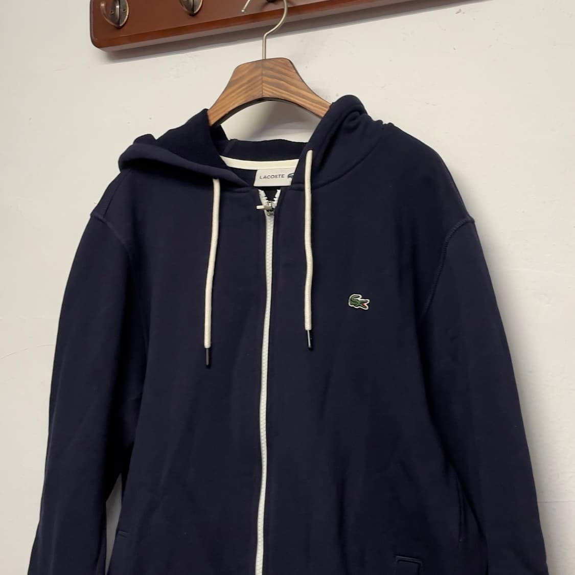 라코스테 헤비웨이트 코튼 후드 집업 자켓 상품이미지2