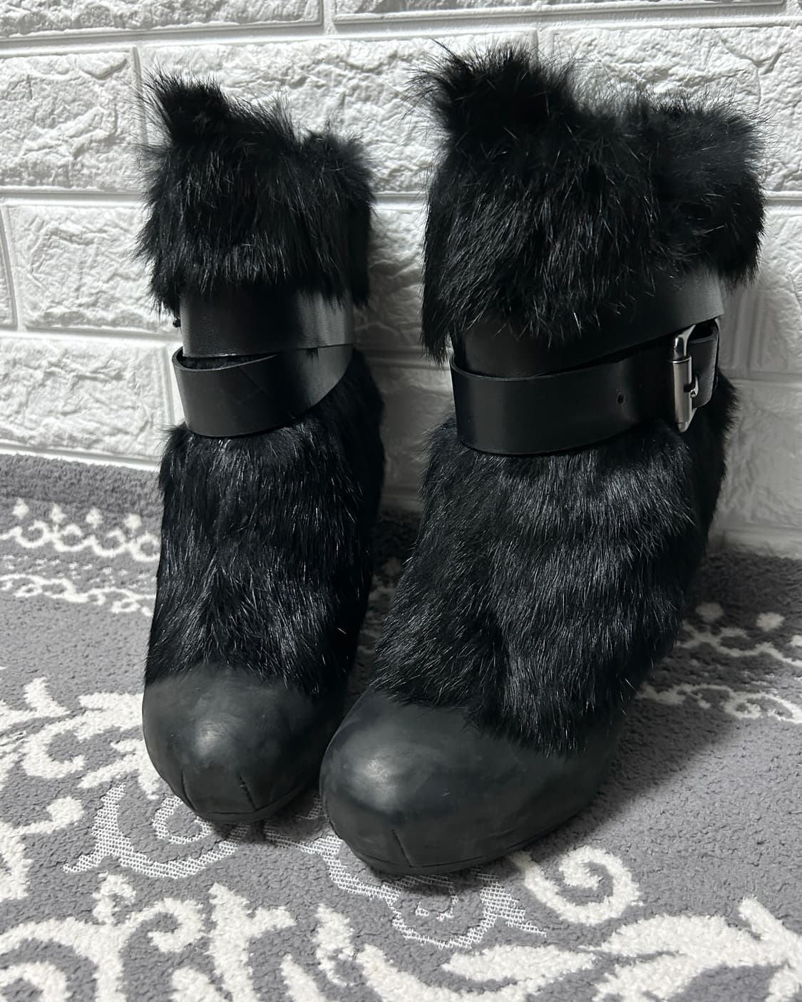 Ash 아쉬 시어링 웨지 하네스 부츠 상품이미지2