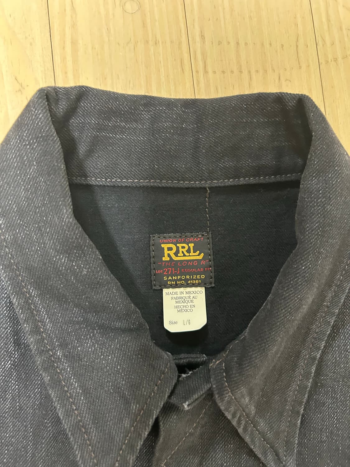 rrl lot271 L 블랙 새제품 상품이미지2