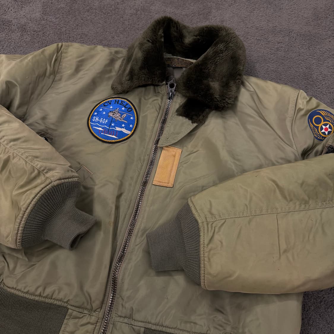 [ L ] 빈티지 U.S B-15 밀리터리 플라이트 항공 점퍼 자켓 상품이미지1