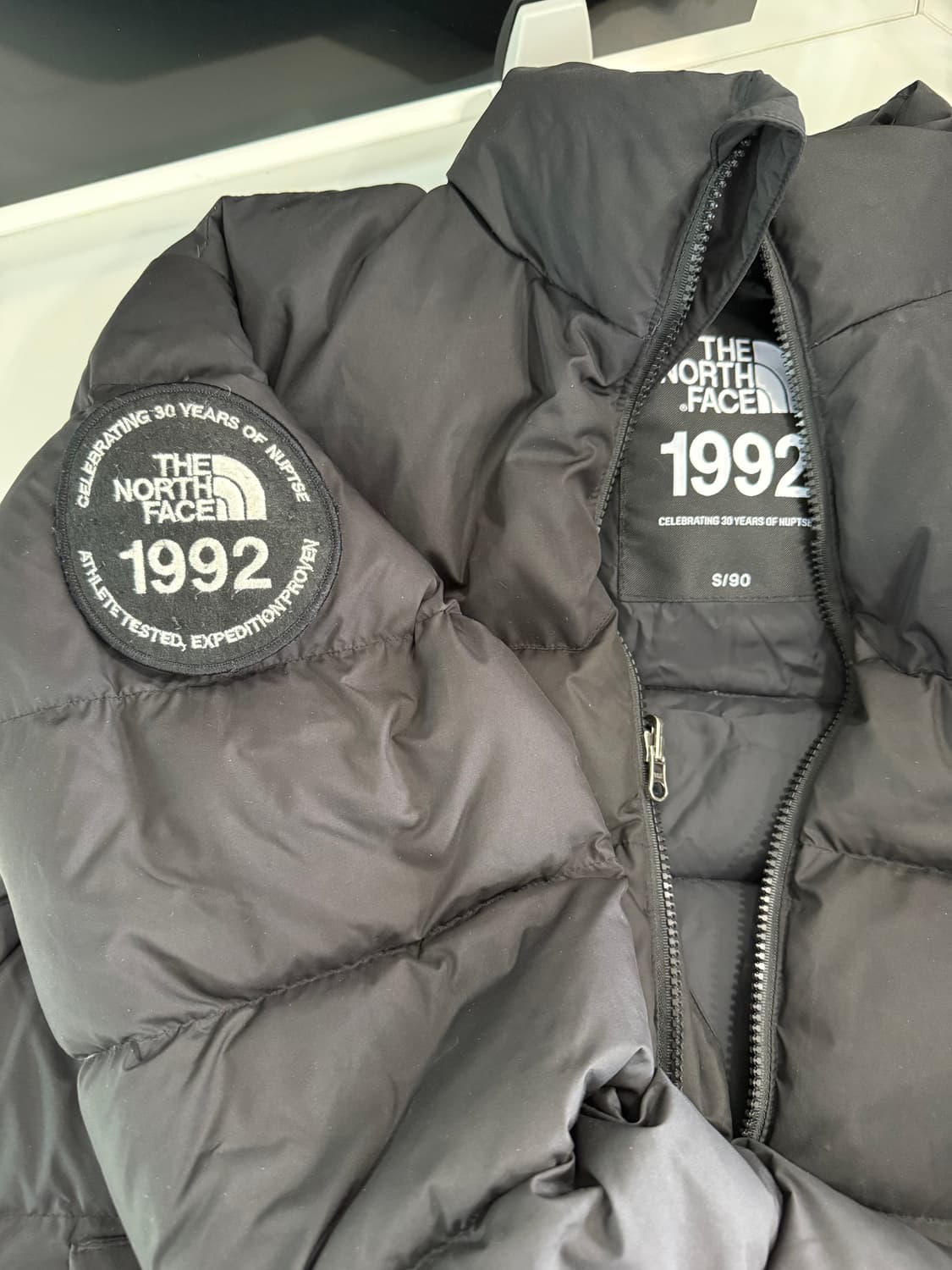 노스페이스 눕시 1992 구스다운 패딩 
사이즈 S/90  상품이미지4
