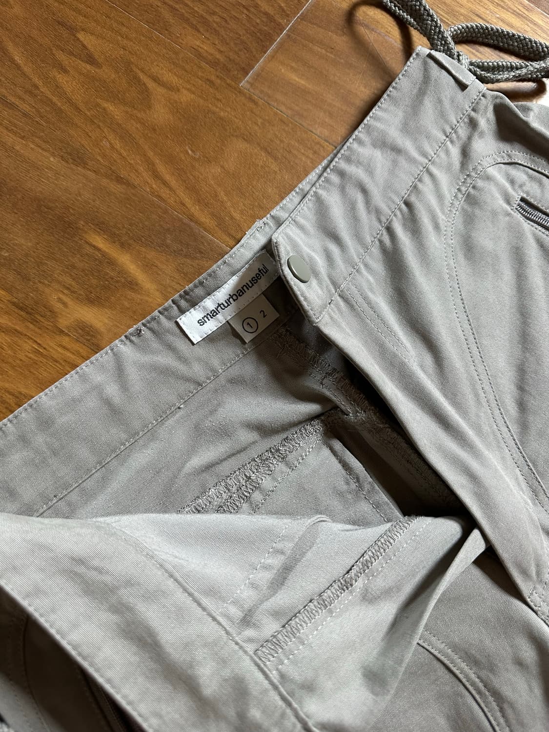 코이세이오 패널드 부츠컷 카키 상품이미지3