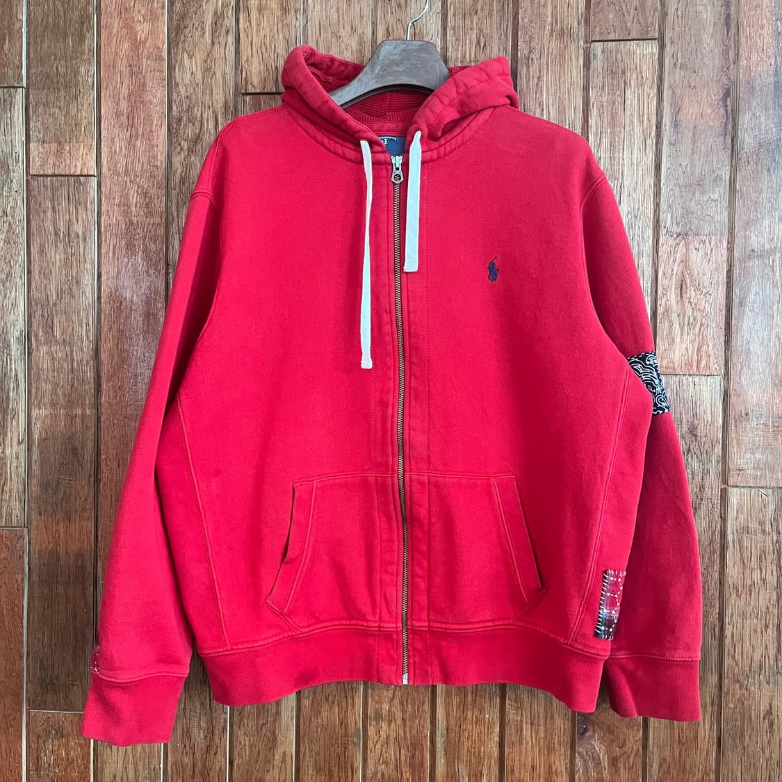 Polo 사시코자수 후드집업 상품이미지1
