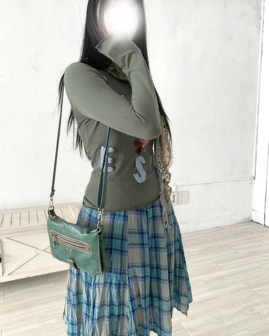 Teal Green Crossbody Bag 상품이미지8