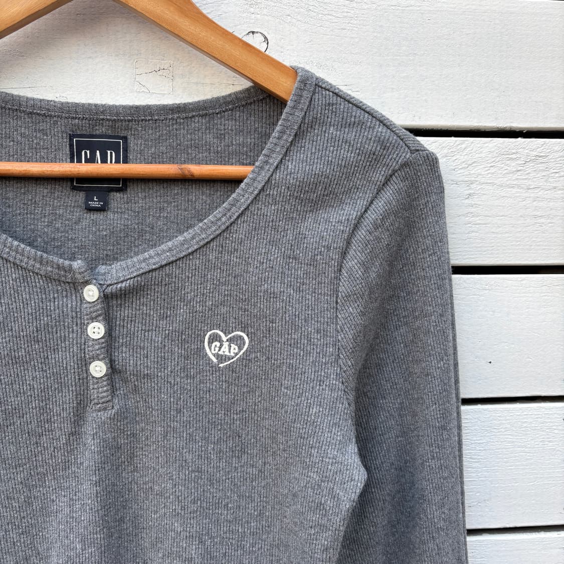 Gap 갭 헨리넥 골지 티셔츠 상품이미지4