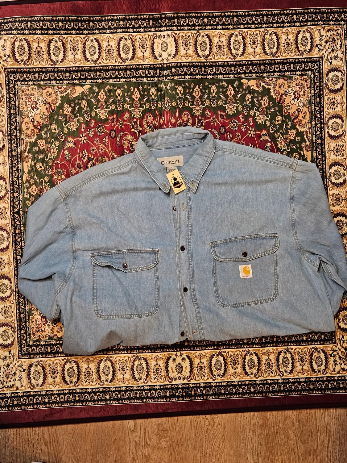 Carhartt Denim Shirt (Light Blue) 상품이미지4