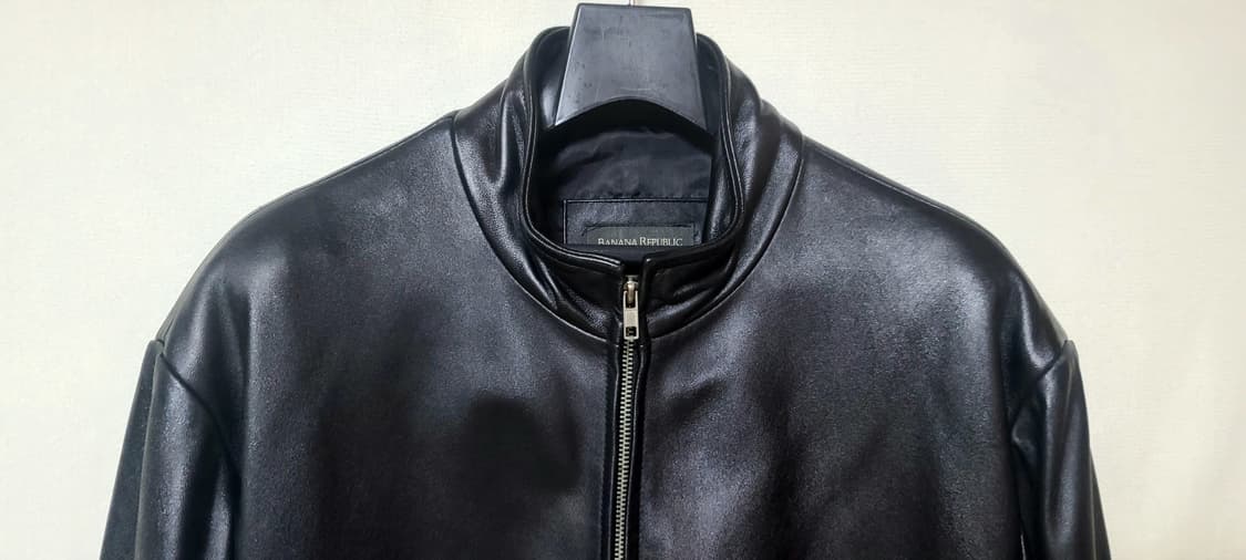 BANANA REPUBLIC 프리미엄 천연 양가죽 싱글 라이더 자켓 상품이미지7