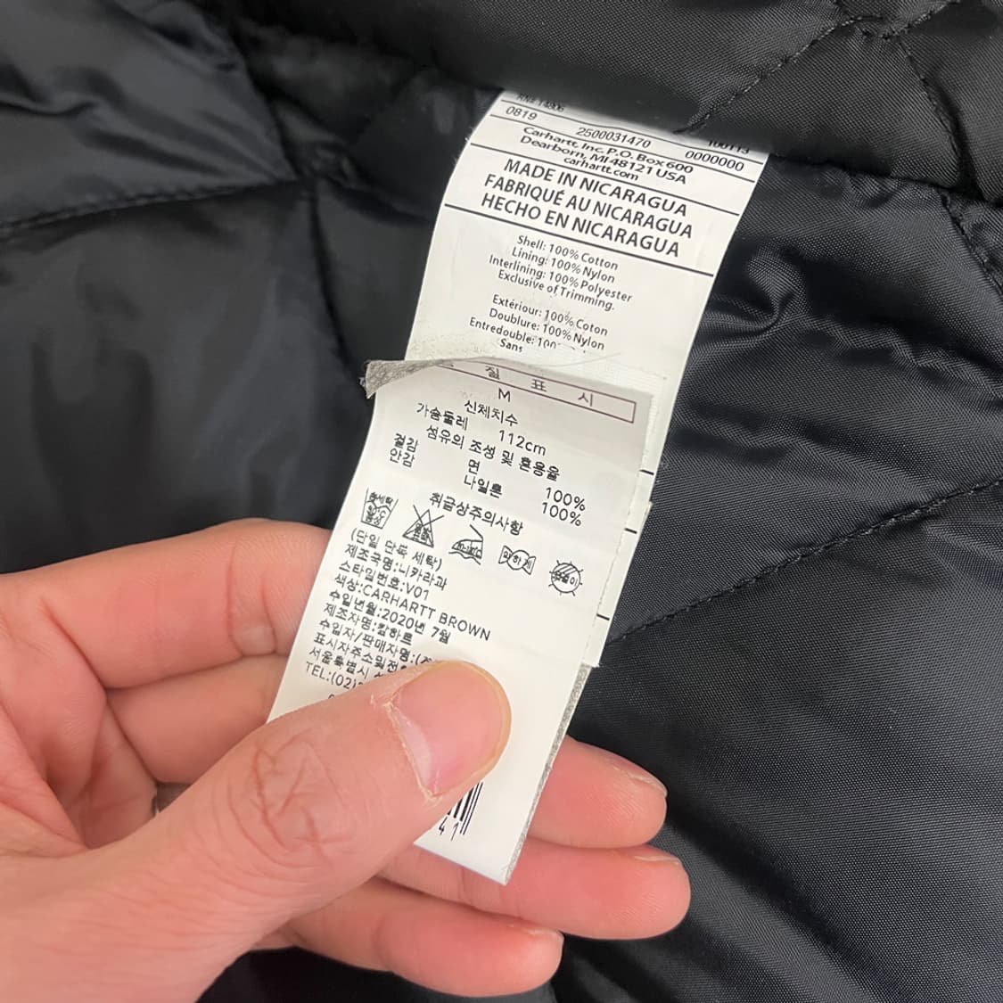 칼하트 V01 브라운 덕 베스트 워크 조끼 M 상품이미지4