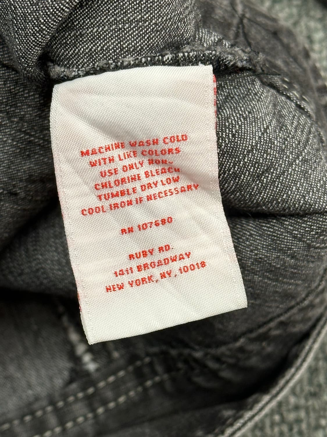 16)Ruby Rd. 빈티지 흑청 데님자켓 상품이미지7