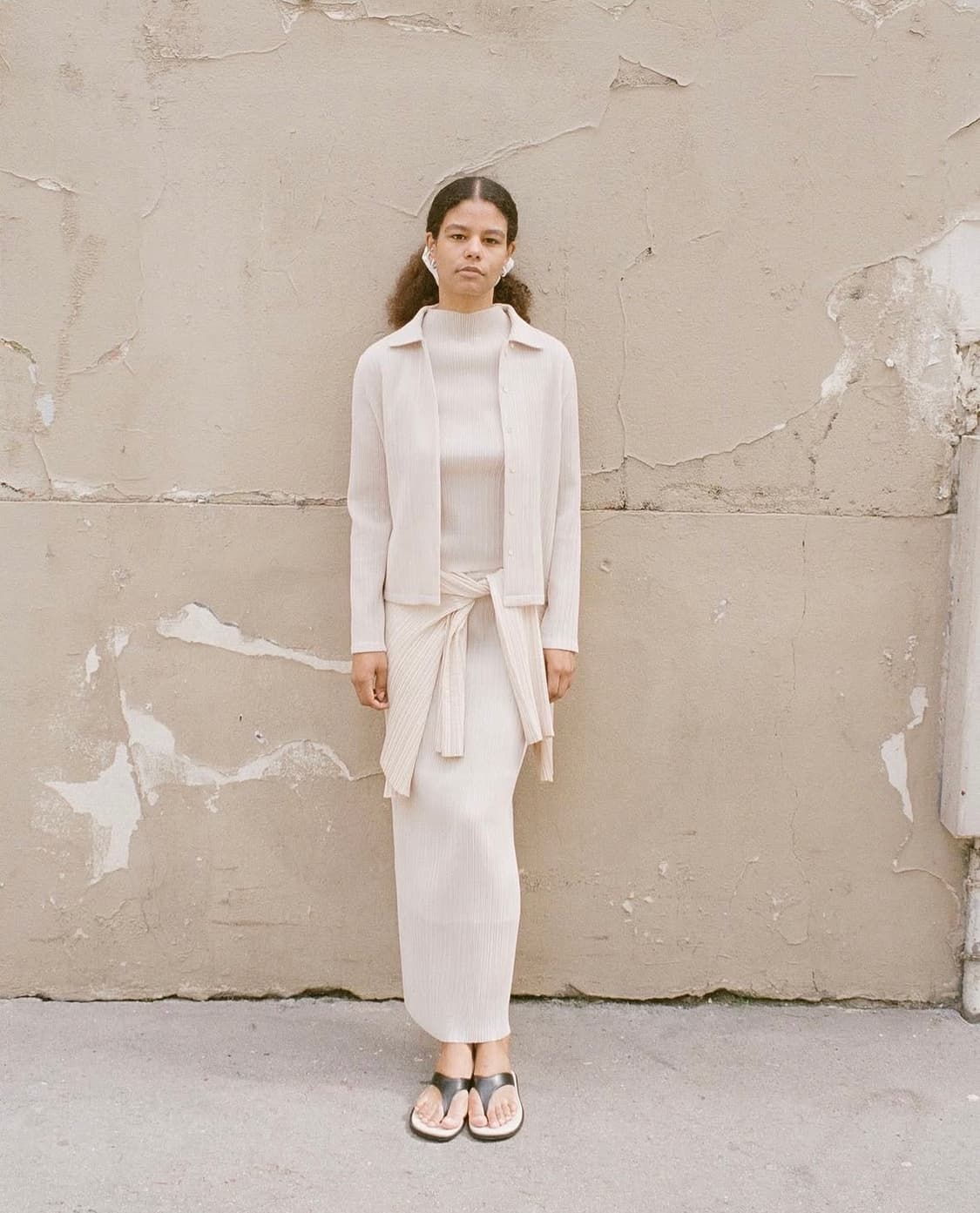 LFM Accord Crease Cardigan Beige 상품이미지2